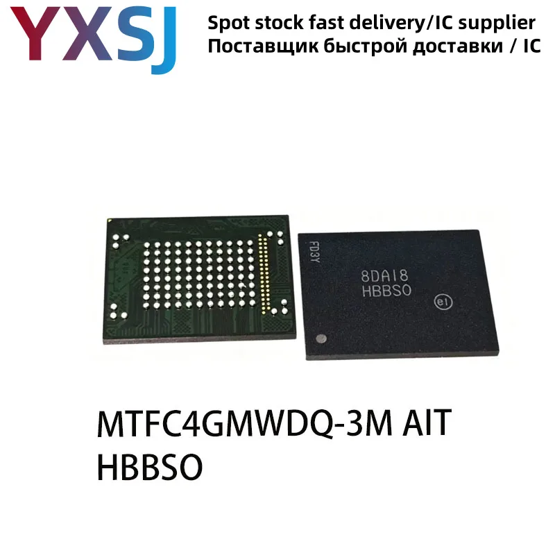 5piece MTFC4GMWDQ-3M AIT silk screen HBBSO EMMC4.5 BGA100 4G storage
