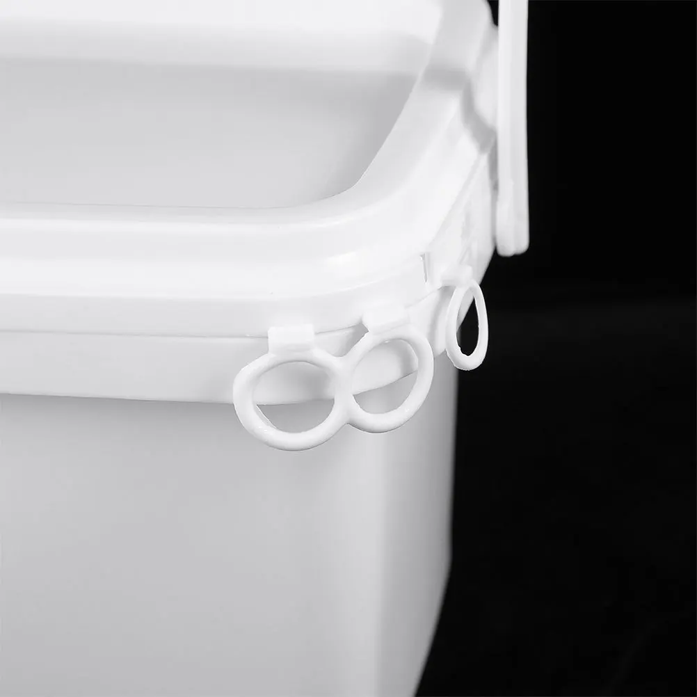 

2Pcs Painting Bucket Portable PP Paint Storage Bucket Handle Durable Large Lid Oil Paint Container Painting Pail