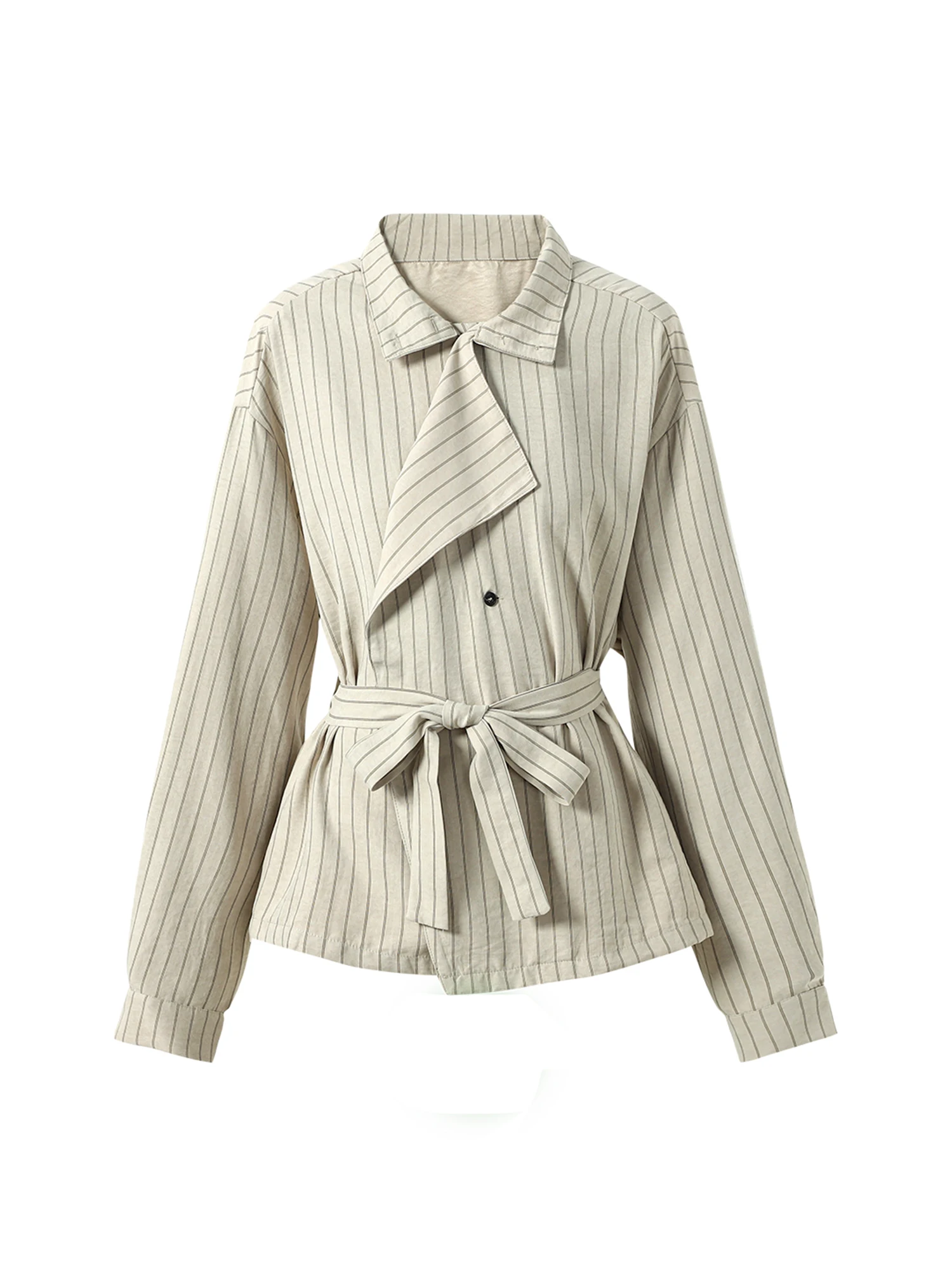 

Женские рубашки в абрикосовую полоску, блузки Y2k, винтажные элегантные эстетичные рубашки 2000-х годов с длинными рукавами, модная одежда, весна-осень 2025