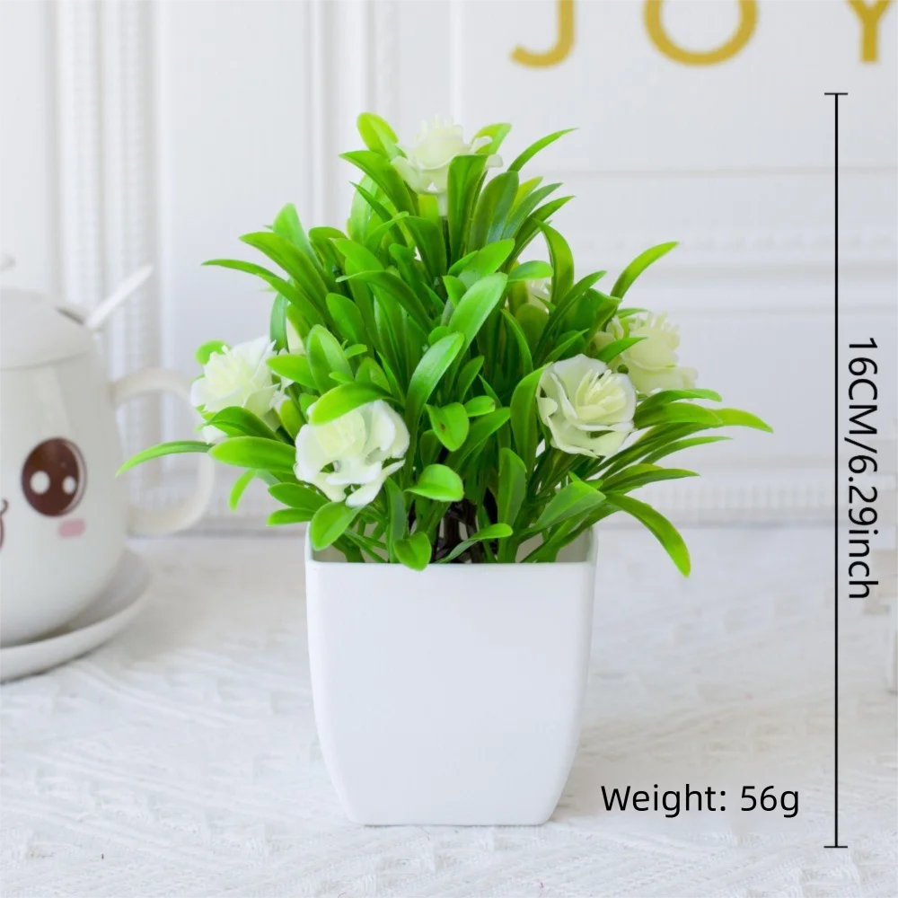 Bonsai Garden Ornaments - ดอกไม้ปลอมขนาดเล็ก ต้นไม้ปลอม บอนไซประดับตกแต่งโต๊ะ ต้นไม้จำลองในกระถาง ของตกแต่งบ้านและสวน