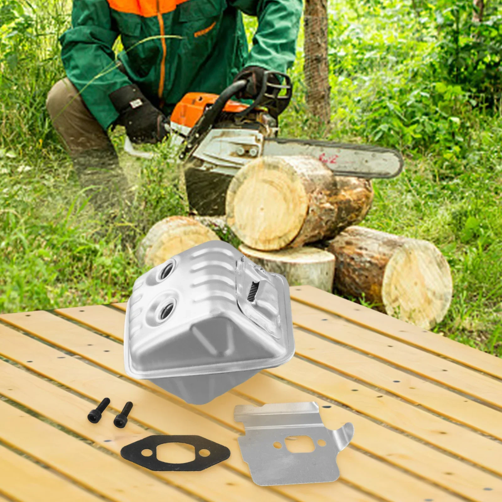

Глушитель выхлопа для Jonsered CS2240 CS2245 CS2250S 135 140 440 445 450, бензопилы, аксессуары для электроинструментов для гостиной и сада на открытом воздухе