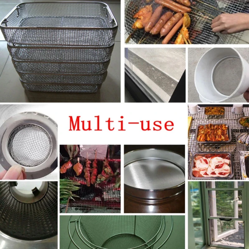 4-500 Mesh 304 Edelstahl-Filtergewebe Metall-Frontreparaturnetz Filtrationsgewebe Drahtsiebfilterplatte Siebfilter – Detail 5