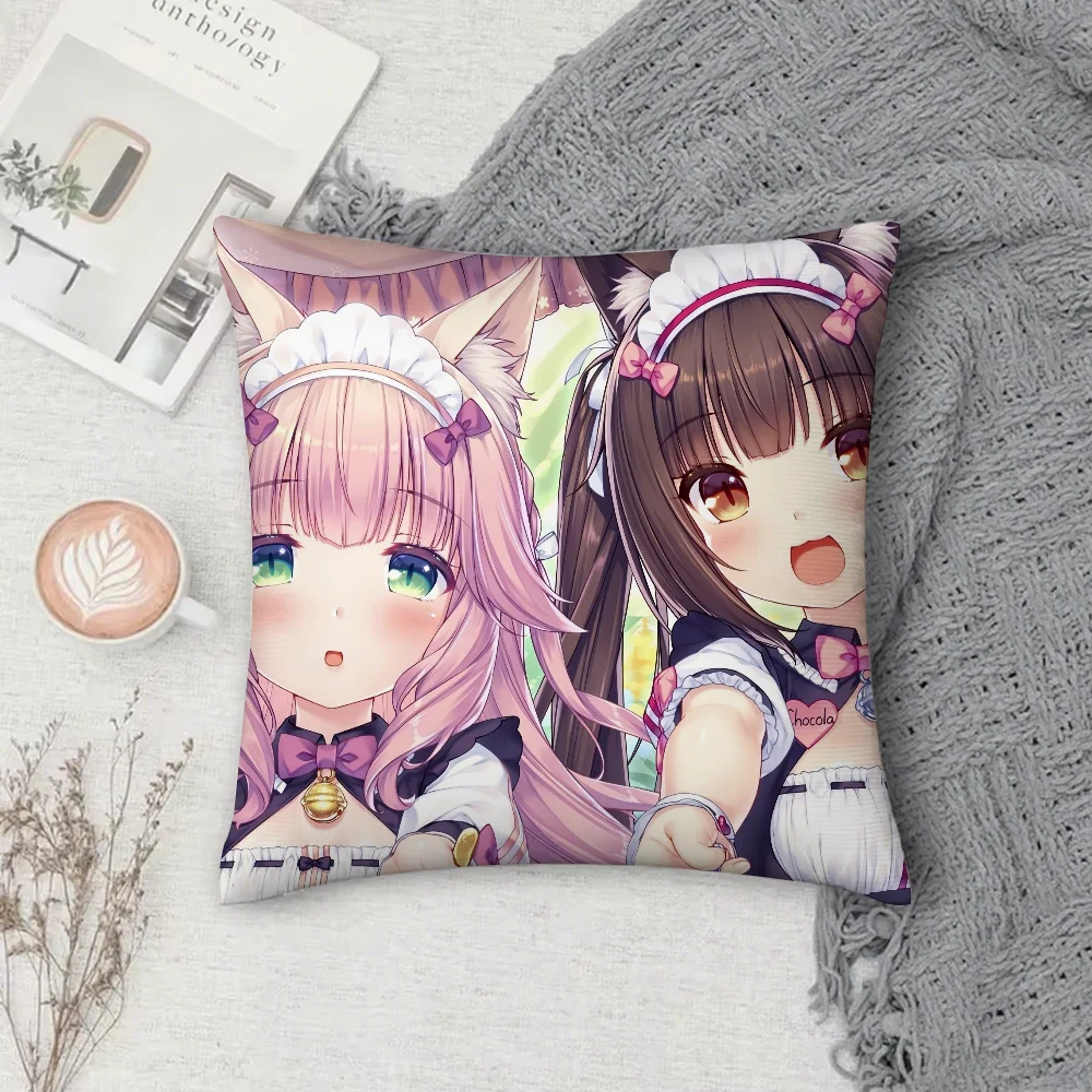 

Чехол для подушки Game N-Nekopara-S, квадратный, с рисунком, удобный, подходит для дивана и комнаты.