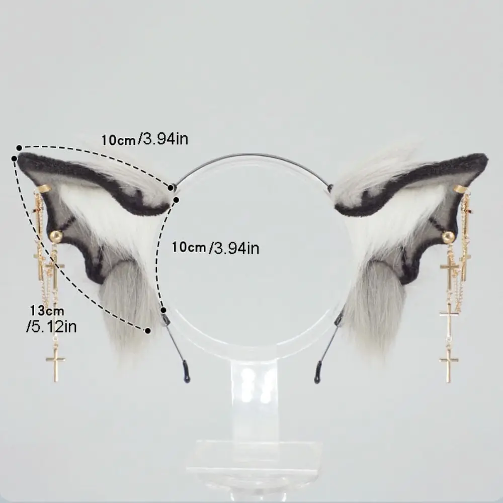 Funny Bat Beast Ears Headband Animal Furry Gothic Headband Faux Furs Hair Accessories Hair Accessories Carnival 6