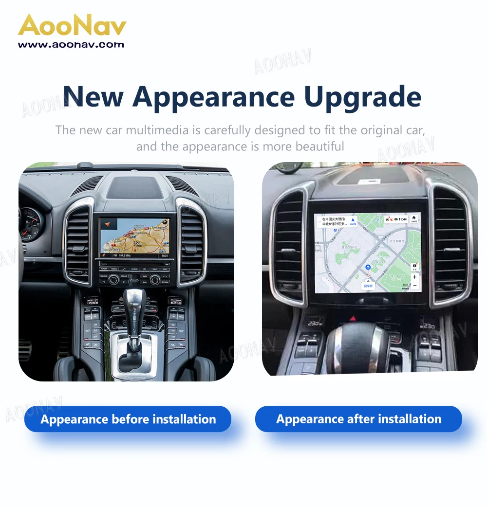 8.4 "Radio Per Porsche Cayenne 2010-2015 Android Touch Screen Auto Stereo Lettore Multimediale di Navigazione GPS wireless carplay