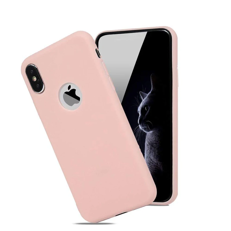 Matte Silicone Candy Cover For iPhone X Xr Xs Max 12 mini 11 Pro Max 6 6S 7 8 Plus SE 2020 Flexible Gel Phone Protector Cases - náhled 4