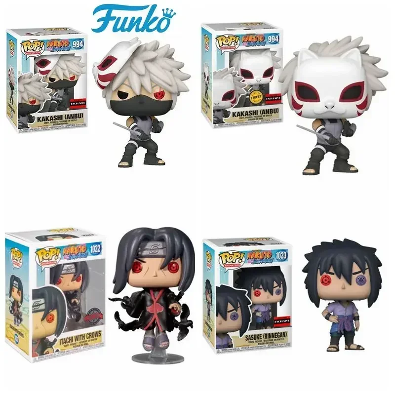 Funko Pop Animation Naruto ASUMA 1023# Kakashi ANBU 994# Sasuke RINNEGAN 1023# VINYL PVC Action Figure Collectible Model Toys