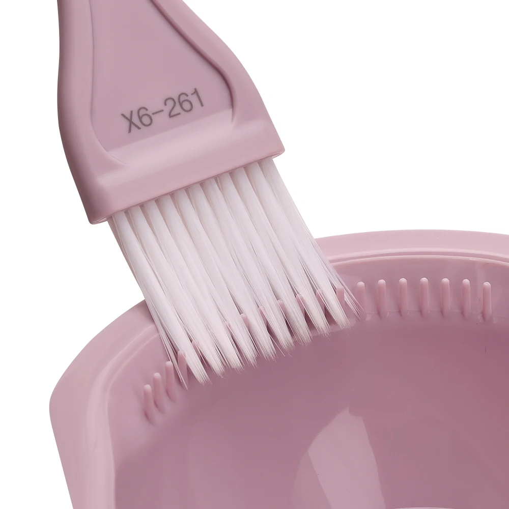 ร้านตัดผมย้อมผม 3 ชิ้นชุดร้านตัดผมย้อมผมชามผสมแปรงหวีหลายสีย้อมผมอุปกรณ์เสริมเครื่องมือ