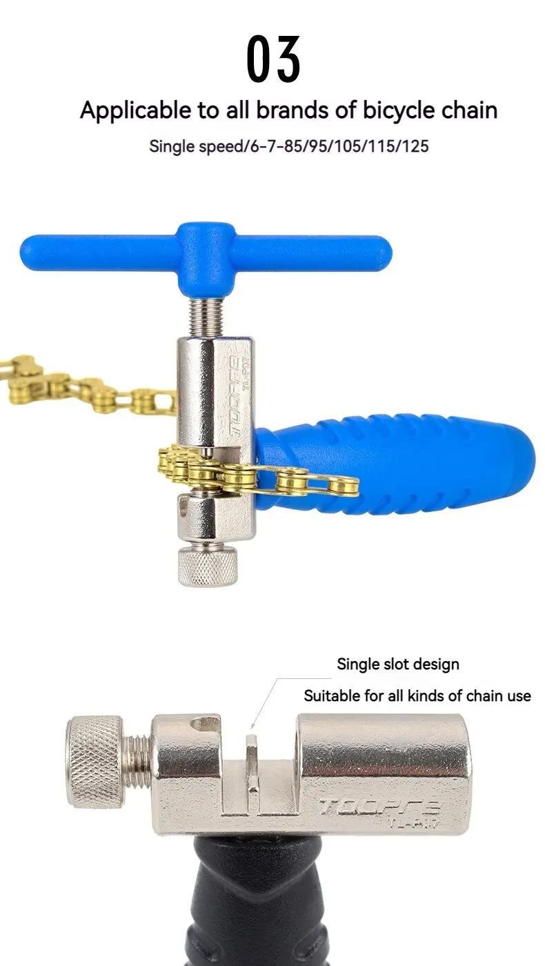 Fahrrad Kette Cutter Removal Tool High Carbon Stahl Radfahren Link Breaker Splitter Mountain Road Bike Reparatur Werkzeuge – Detail 9