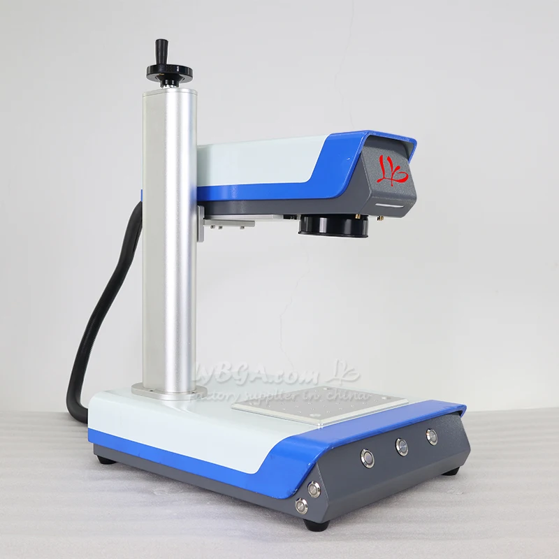 LY Mini Fiber Laser Marking Machine Support Rotation Axis 50W 30W 20W UV 5W Metal Engraving Machine for PVC Plastic Steel