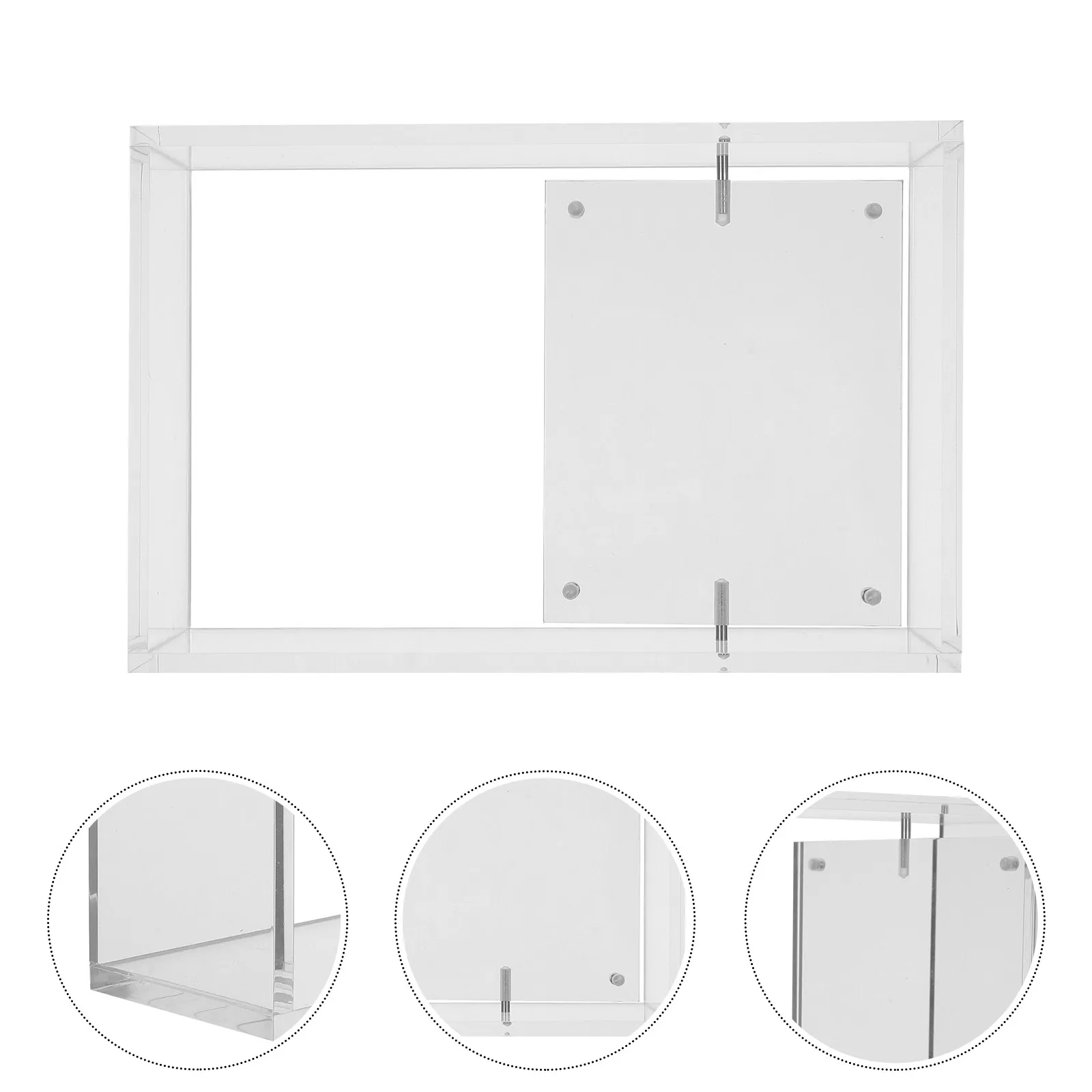 Clear Acrylic Display Case for Collectible Figures Dustproof Desktop Showcase for Graded Cards and Miniatures