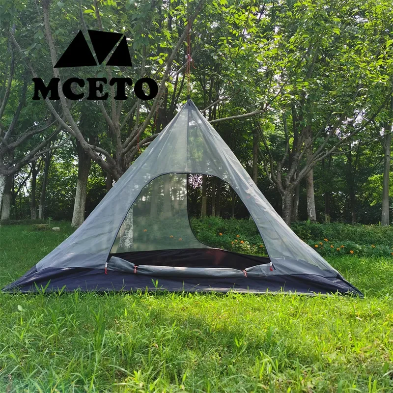 for MCETO Mituo Tingxue 320 Four Corner Inner Net Outdoor Camping Pyramid Tent Mosquito Net Lightweight Equipment