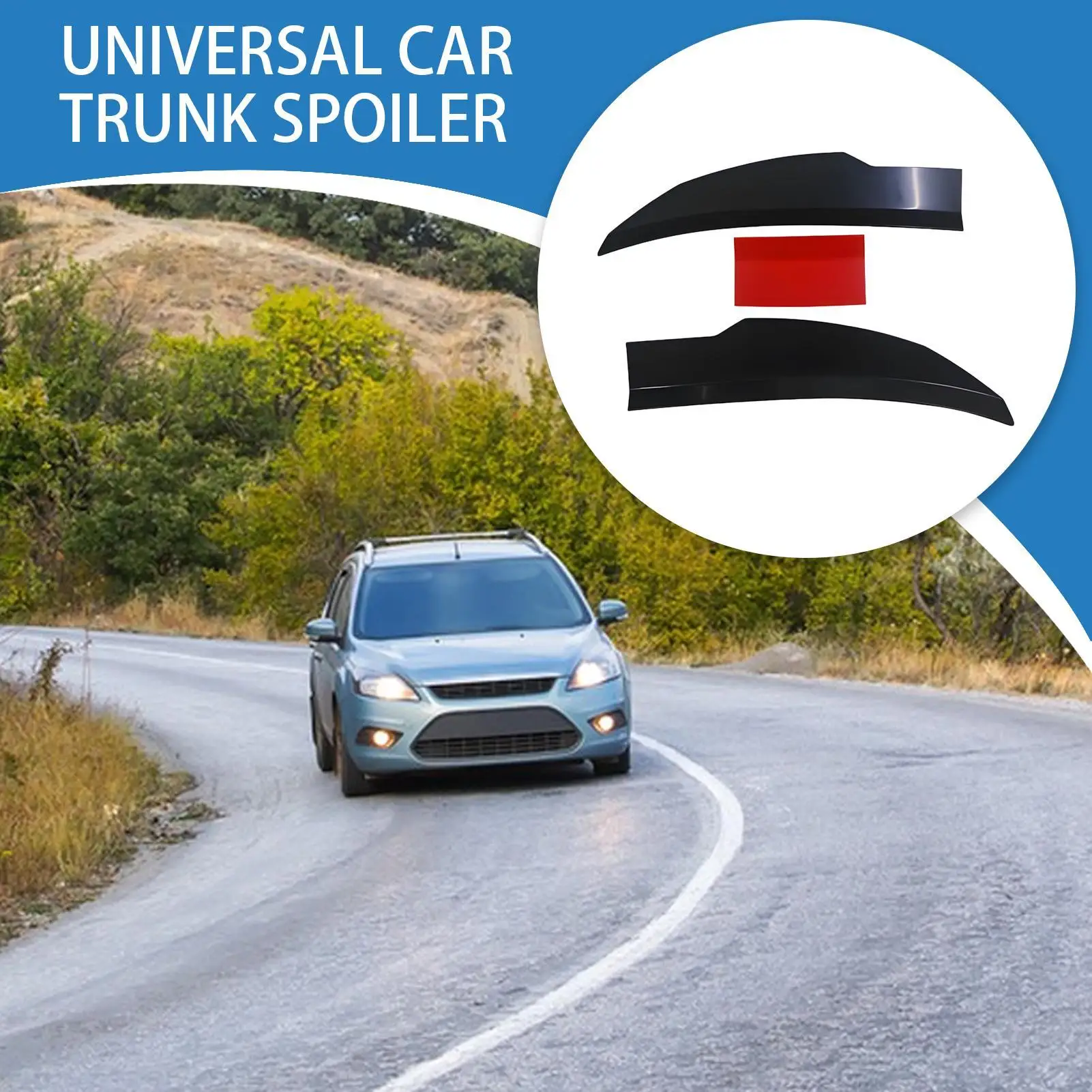 

Rear Spoiler Adjustable Roof Rear Spoiler Trunk Lip Adhesive Attachment For Hatchbacks Sedans SUV Coupes Pickups Trucks Scooters