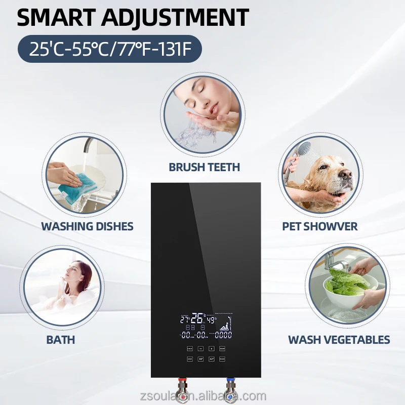 샤워 및 주방용 순간 온수기, 전기 온수기