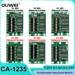 3S/4S 40A 60A Lithium Battery Charger Protection Board 18650 BMS Li-ion Enhance/Balance For Drill Motor 11.1V 12.6V/14.8V 16.8V