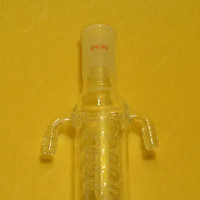 100mm,24/40,Coiled Reflux Condenser,Made By Borosilicate Glass 3.3,Lab Glassware