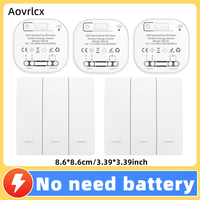 Aovrlcx RF433 Self Powered  Wireless Switch Without Battery Remote Control Button Wall Light Switch Household Waterproof Switch