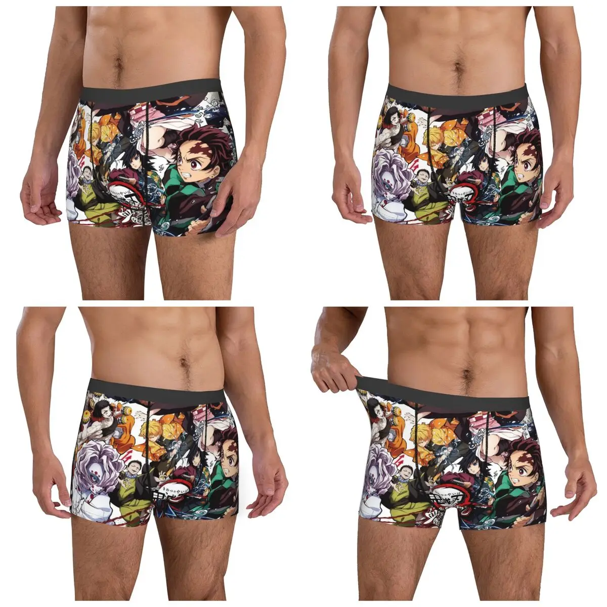 Boxer caleçon short Demon Slayer culotte Homme sous-vêtements doux pour Homme Homme petit ami cadeaux