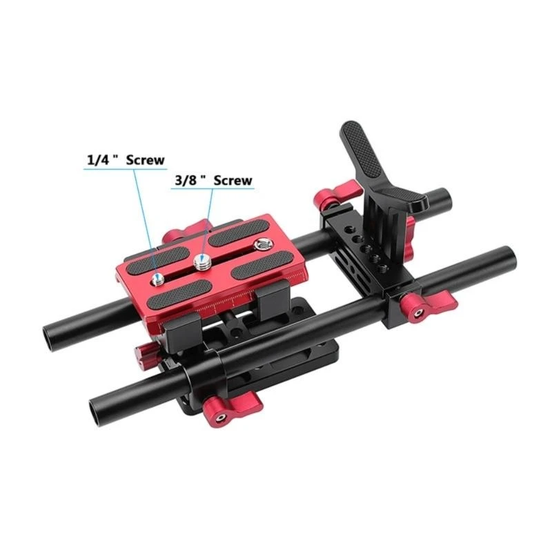 Gimbals base en forma soporte lente en forma Y con 1/4 3/8 placa base hilo .h05a