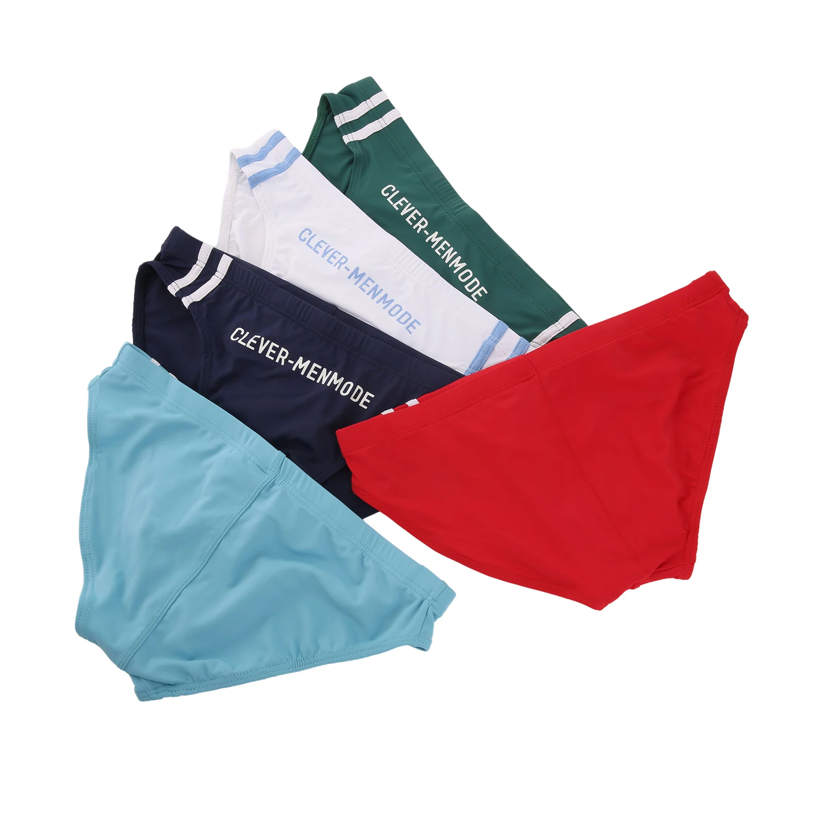 3 Stuks Heren Zwemmen Slips Effen Kleur Trekkoord Badpak Ardennen Pouch Sexy Bikini Zomer Beachwear Man Sunga Bodems Badmode