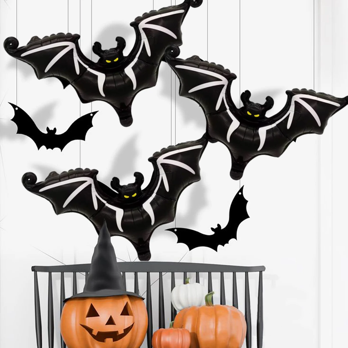 Animal shape bat aluminum film balloon shape balloon creative horror Halloween party decoration