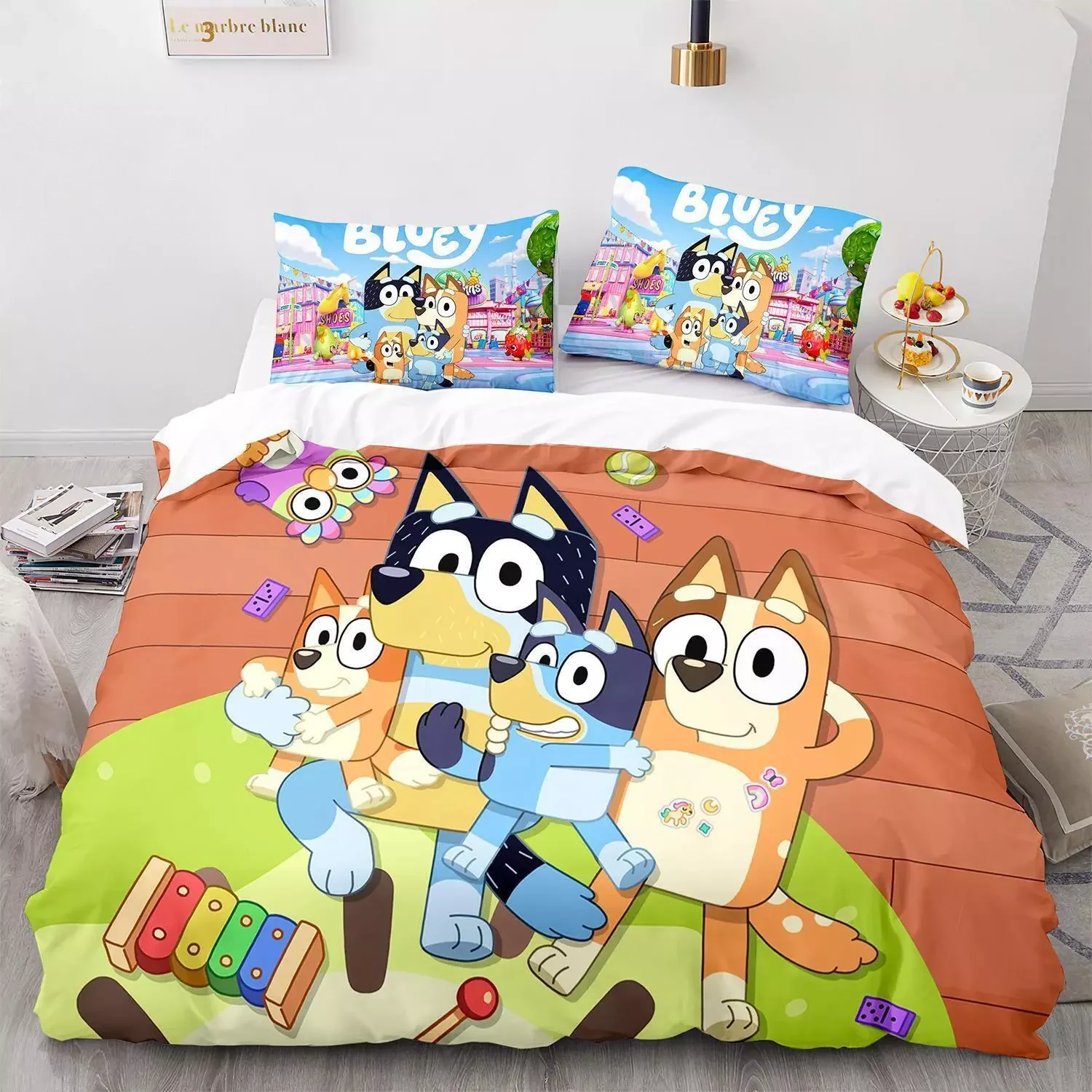 Animated Cartoon Bedding Set For Kids Bedroom 100% Polyester Various Sizes For Decoration Super Soft And Comfortable Quilt Cover