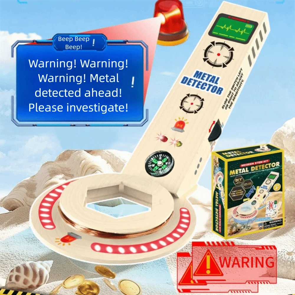 

High Sensitivity Metal Detector Portable Multifunctional Scientific Experiment Set Professional 360° Scan