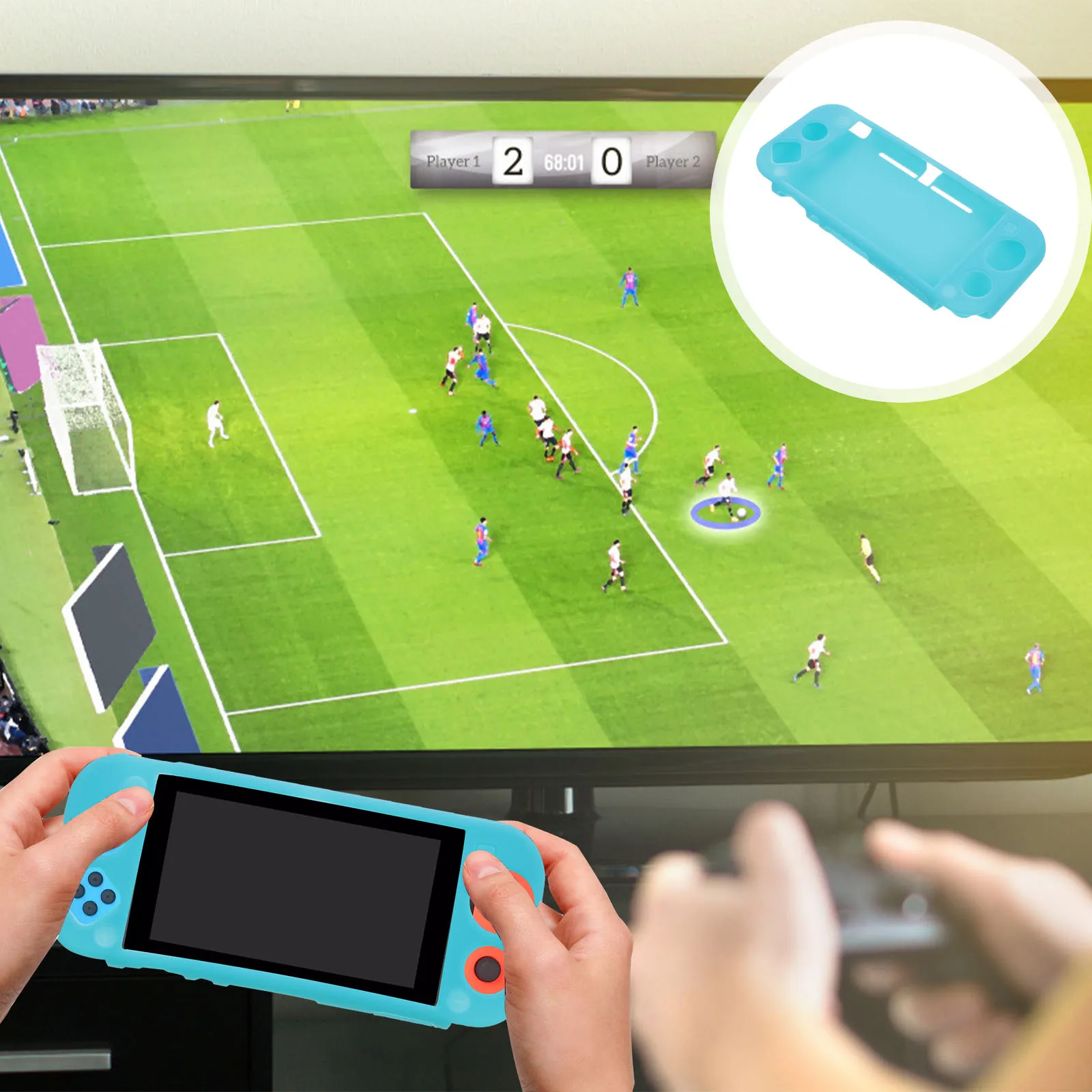 

1pc Game Controller Case For Game Machine Protective Cover Smooth Plastic Shell With Full Secure Fit Comfort Grip