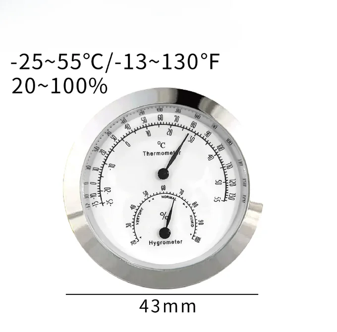 Small Room Humidity Gauge Embedded Hygrometer Thermometer Measures Temperature And Humidity Easy-to-read Digital Display