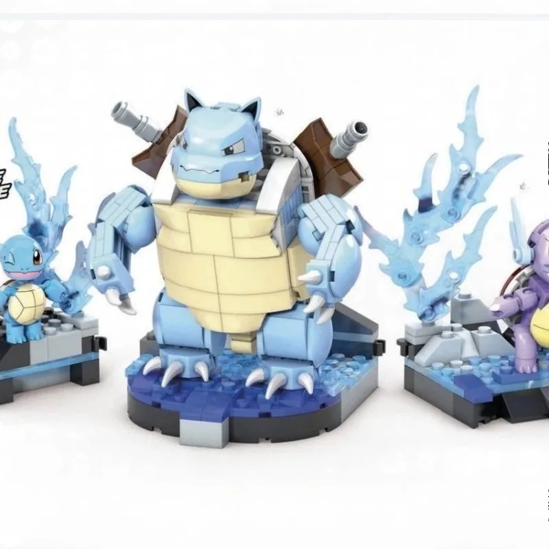 ポケモンビルディングブロックアニメカメックスフシギバナーチャリザード組み立ておもちゃモデル装飾子供のクリスマスギフト