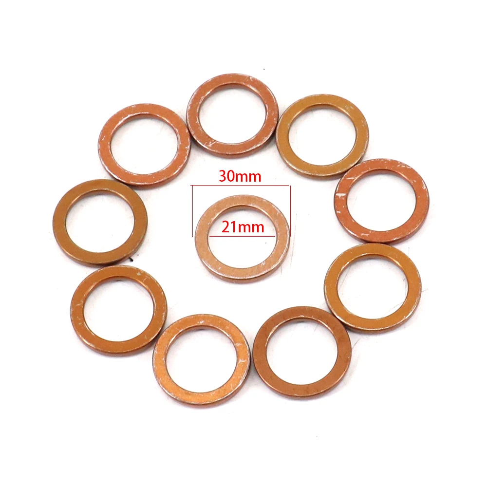 10pcsMotorcycle Silencer Exhaust Pipe Gasket For 50cc 60cc 80cc 100cc 125cc 150cc Motorbike Scooter Underbone Dirt Bike ATV