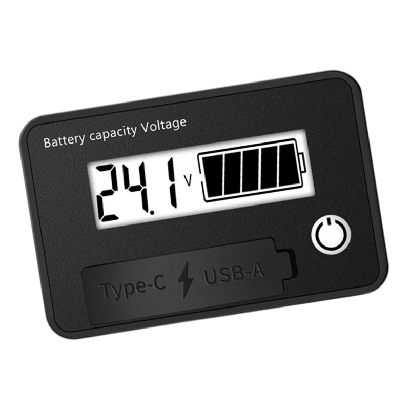 Waterdichte voltmeter 8V-30V capaciteitsindicator Power Display Meter Lithium