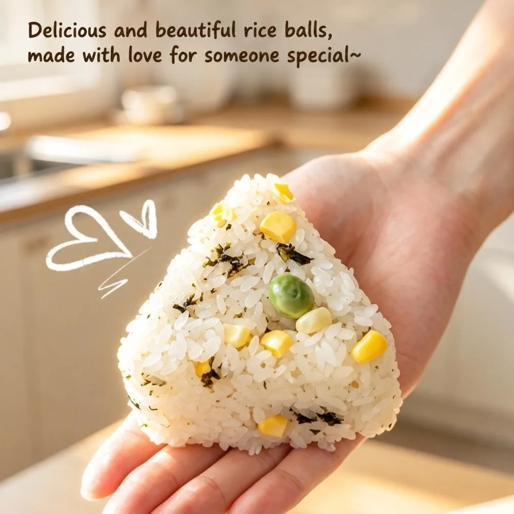 New 10-in-1 Triangle Rice Ball Mold Non-Stick With Handle Onigiri Mold Press Type Box Accessory Sushi Making Tool Kitchen