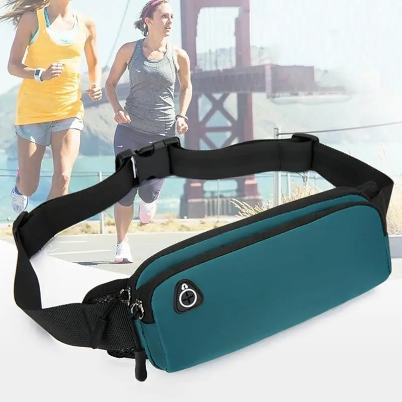 Sports Nylon Waist Bag Waterproof Fanny Pack Men Women Belt Pouch Bum Kangaroo Hip Sack Cross Banana Belly Handbag Shoulder