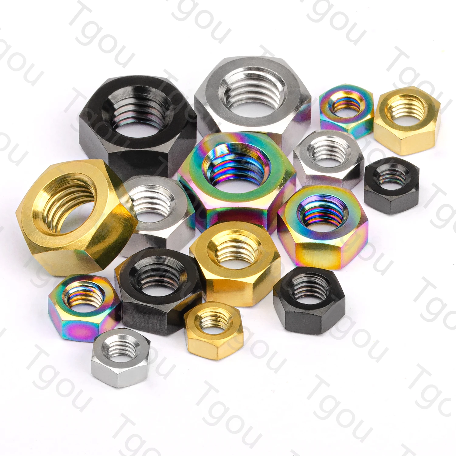 Tgou Titanium Nut M4 M5 M6 M8 Outer Hexagon Nut for Bicycle Motorcycle