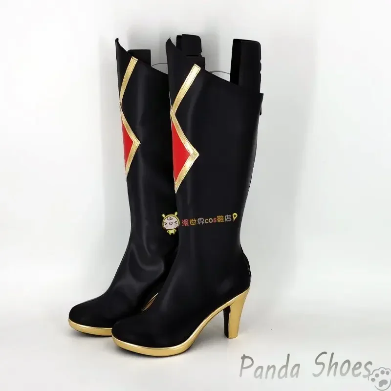 Genshinimpact-zapatos de Cosplay de Rosaria, juego de cómic de Anime, Botas Largas, accesorios de disfraz de Rosaria, zapatos para fiesta de Halloween