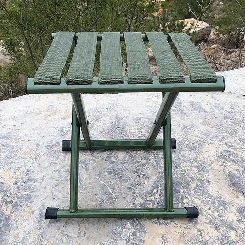 Camping Folding Stool Mini Seat Comfortable Mini Seat Fishing Gardening Seat Mini Size Comfortable Chair For Garden Camping BBQ