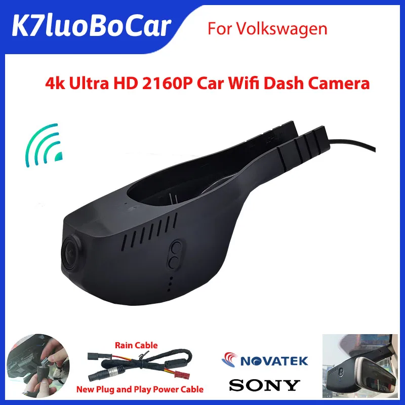 

4K 2160P Car Dvr WIFI Dash Cam Camera for Volkswagen Tiguan Polo Passat Touran Taigun Golf Arteon Sharan Multivan Tarek Atlas