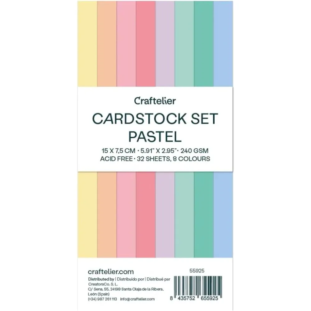 Pastel Cardstock Paper Pack for Crafts Scrapbooking DIY Projects 32 Sheets Double Sided Colored Card Stock Heavyweight Paper Bulk Assorted Colors for Card Making Invitations Greeting Cards Art Supplies