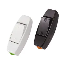 Rocker Switch AC 110V 220V 6A Lnline ON/OFF Table Lamp Desk Light Cord Control Switch Dropshipping 0105