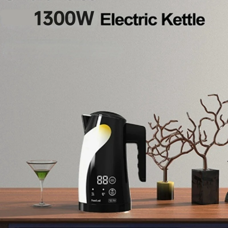 

Electric Kettle Auto Shut Off and Temperature Control 1.25L 1300W Stainless Steel Thermo Bottle Coffee Tea Pot Kitchen Appliance