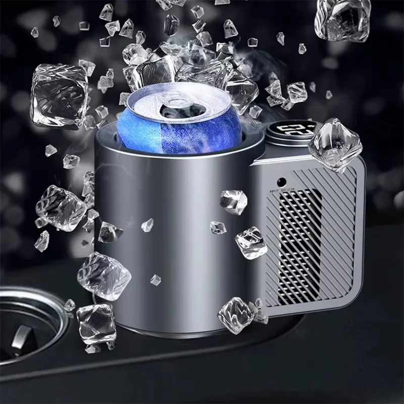 Smart 2 in 1 Car Heating Cooling Cup for Coffee Miik Drinks Electric Beverage Warmer Cooler Holder Travel Mini Car Refrigerator view 3