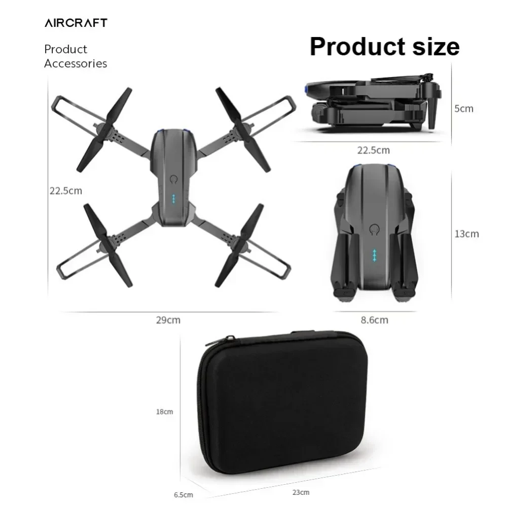 GEETHA E99 RC Drone 4K Professinal With Wide Angle Dual HD Camera Foldable RC Helicopter 5G WIFI FPV One Key Return For Kid Toy