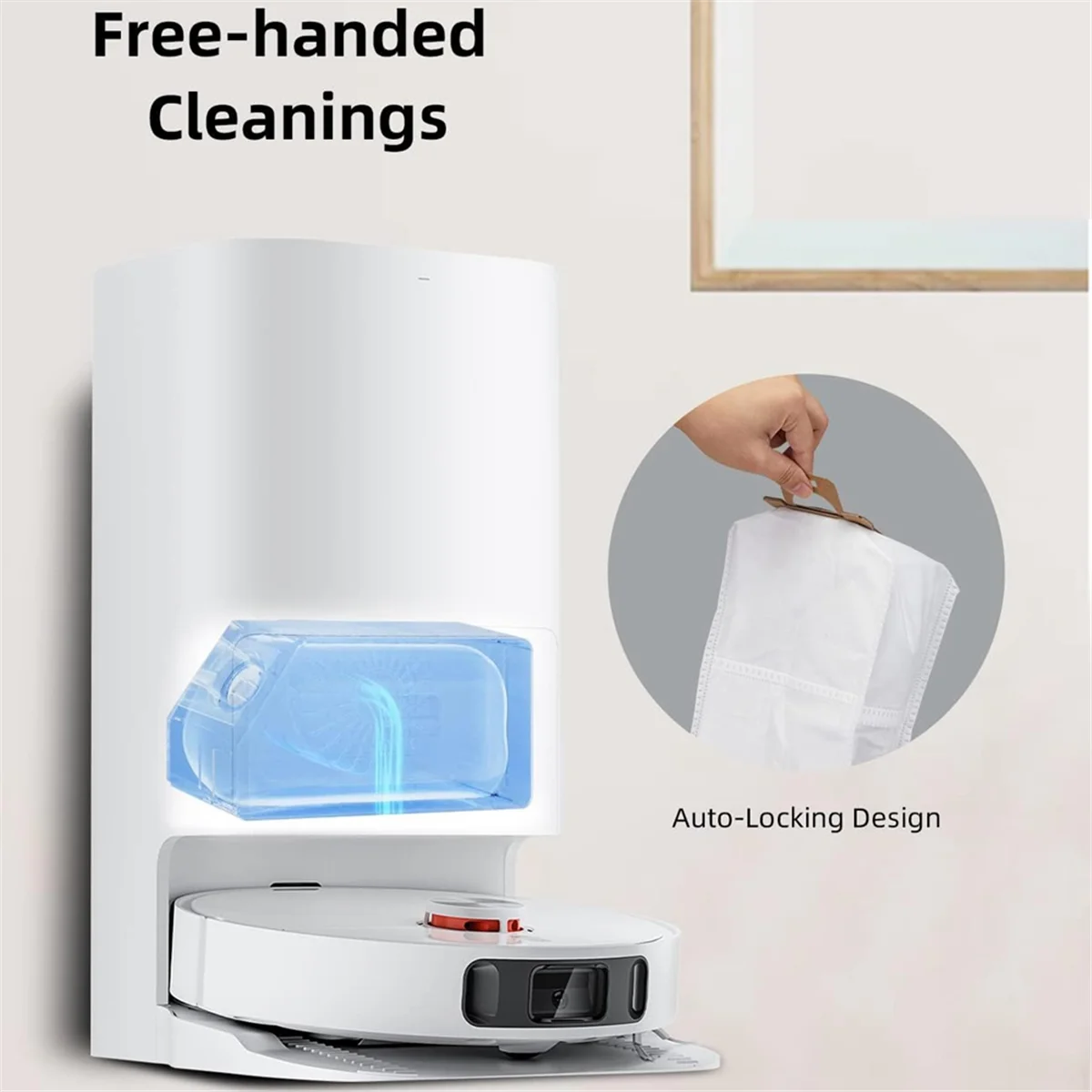 12 ชิ้นอะไหล่ทดแทนถุงเก็บฝุ่นสําหรับ Dreame Bot L30 Ultra เครื่องดูดฝุ่นหุ่นยนต์ขยะถุงเก็บฝุ่นถุงสกปรก