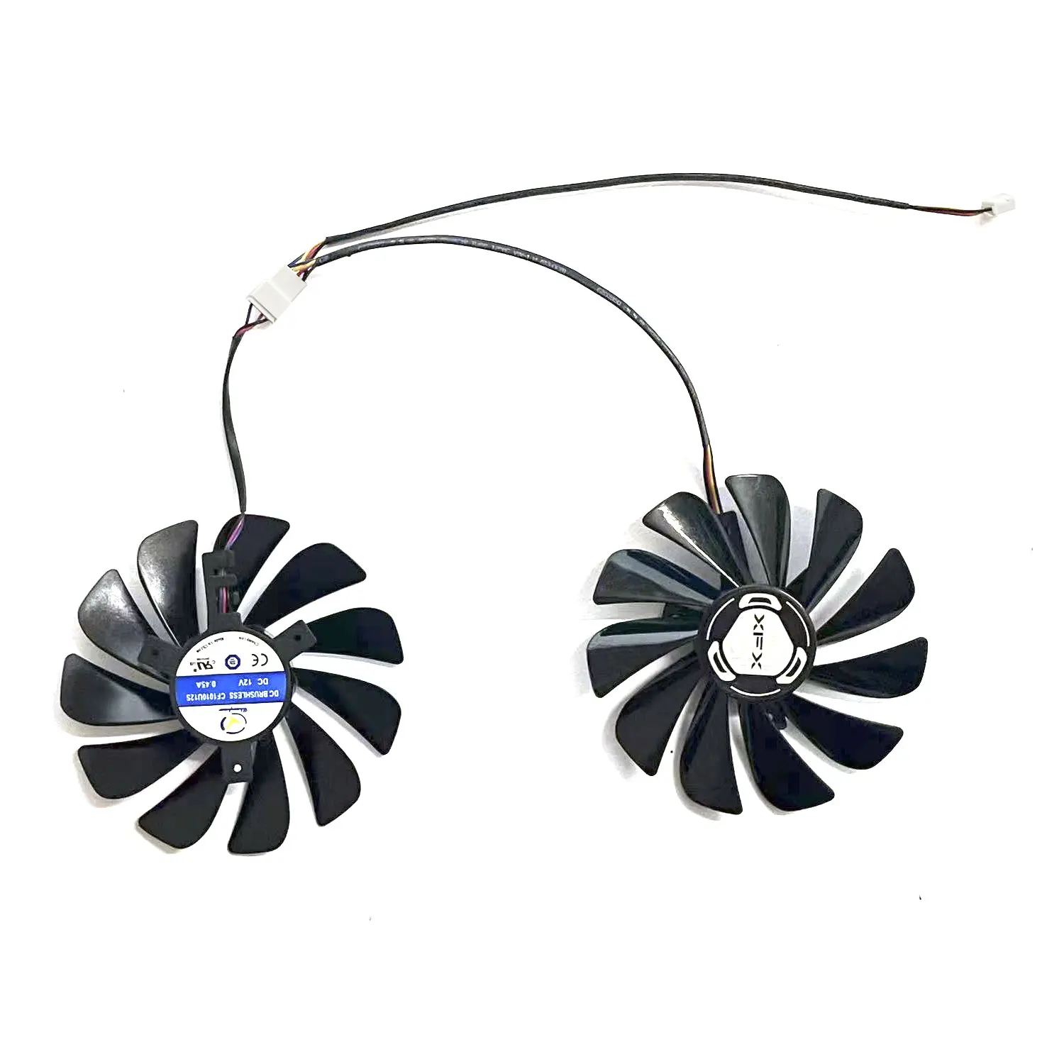 95MM 2FAN New 4PIN CF1010U12S RX5700 XT GPU Fan Suitable for XFX RX 5700 XT RX 5700 Graphics Card Cooling Fan