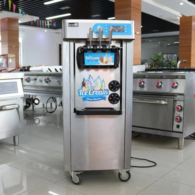 

China Commercial Soft Serve Three Flavors Ice Cream Making Machine Soft Ice Cream Machine Price