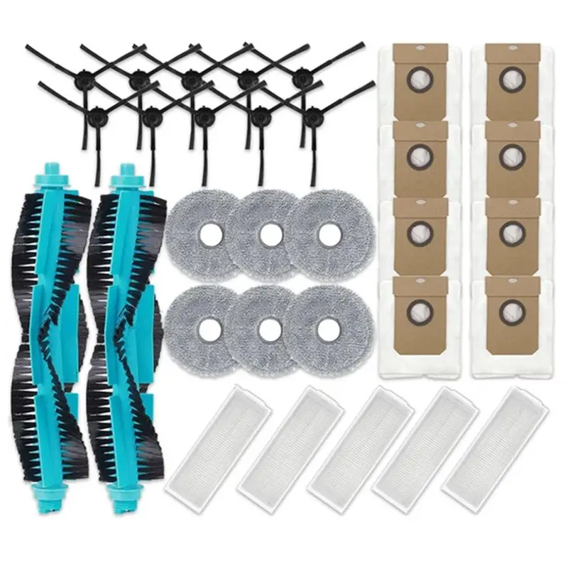 

【2025 ГОРЯЧИЙ】для Cecotec Conga 11090 Spin Revolution, детали робота-пылесоса, роликовая боковая щетка, фильтр Hepa, швабра, тканевые мешки для пыли