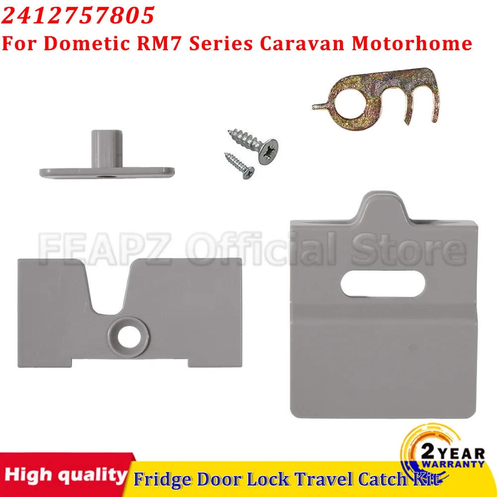 Suitable For Dometic RM7 Series Caravan Motorhome Assembly Fridge Door Lock Travel Catch Kit 2412757805 RV Accessories