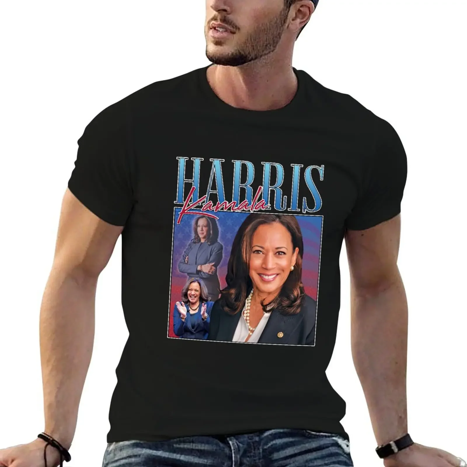 

Kamala Harris Homage T-Shirt custom t-shirts summer clothes oversize t-shirts man T-shirts oversize t shirt men 100℅ cotton