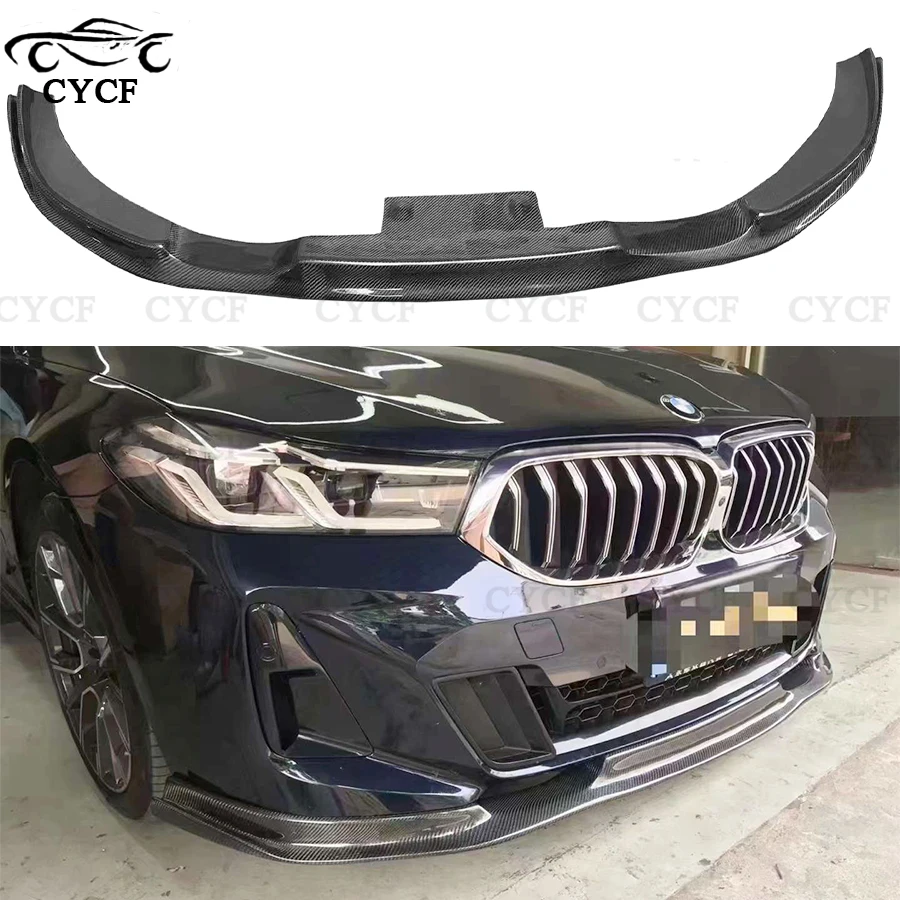 For BMW 6 series 6GT G32 Carbon Fiber Front lip Car Front Bumper Diverter Spoiler Diffuser Front lip chin body kit